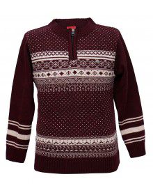 Boys Sweater Designer Brown